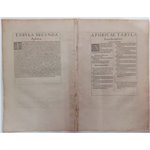 Map Mappa Nord Africa “Tabula Secunda Aphricae” edizione Tolomeo (Ptolemaic map), XVI secolo. Rappresentate le regioni s