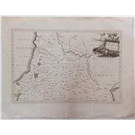 Map Mappa del Medio Oriente “Arabia Petraea et Deserta” XVIII secolo. Carta geografica incisa raffigurante il Medio Oriente anti