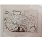 Map Mappa dell’Oriente - “Oriens” - XVIII secolo. Antica carta geografica incisa raffigurante regioni storiche come Asia Minore,