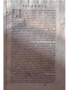 Map Mappa dei Paesi Bassi meridionali “Picardiae Belgicae Regionis Descriptio” - XVI secolo (1579) Johannes Surhon (edit. A. Ort