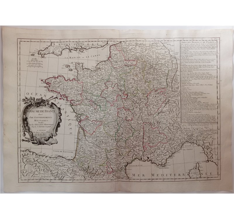 Map Mappa Antica Environs de Paris / Parigi - Delamarche fine XVIII secolo inizio XIX. “Carte des Environs de Paris avec