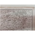 Map Mappa Antica Environs de Paris / Parigi - Delamarche fine XVIII secolo inizio XIX. “Carte des Environs de Paris avec