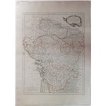 Mappa / Map Francia occidentale “Carte des Gouvernements d’Anjou et Saumurois, de la Touraine, du Poitou, du Pays d’Aunis, Saint