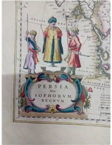Mappa / Map Frisia Orientale “Typus Frisiae Orientalis” - Ubbo Emmius - Willem Blaeu (Amsterdam) - XVII secolo. La carta mostra 