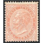 1863 - Vittorio Emanuele 10 c. giallo ocra, n° T17. Cert.: IC. Cat. € 2.000 (*)