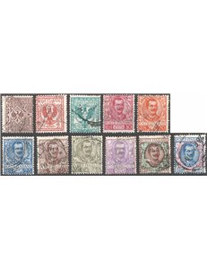 1901 - Floreale, serie n° 68/78. Cat. € 60 (U)