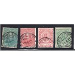 1910 - Garibaldi, serie n° 87/90. Cert.: IC. Cat. € 525 (U)