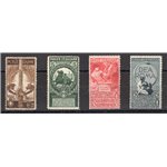 1911 - Unità d'Italia, serie n° 92/95. Cert.: IC. Cat. € 450 (**)