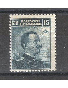 1911 - Vittorio Emanuele 15 c. grigio nero, n° 96. Cat. € 125 (**)