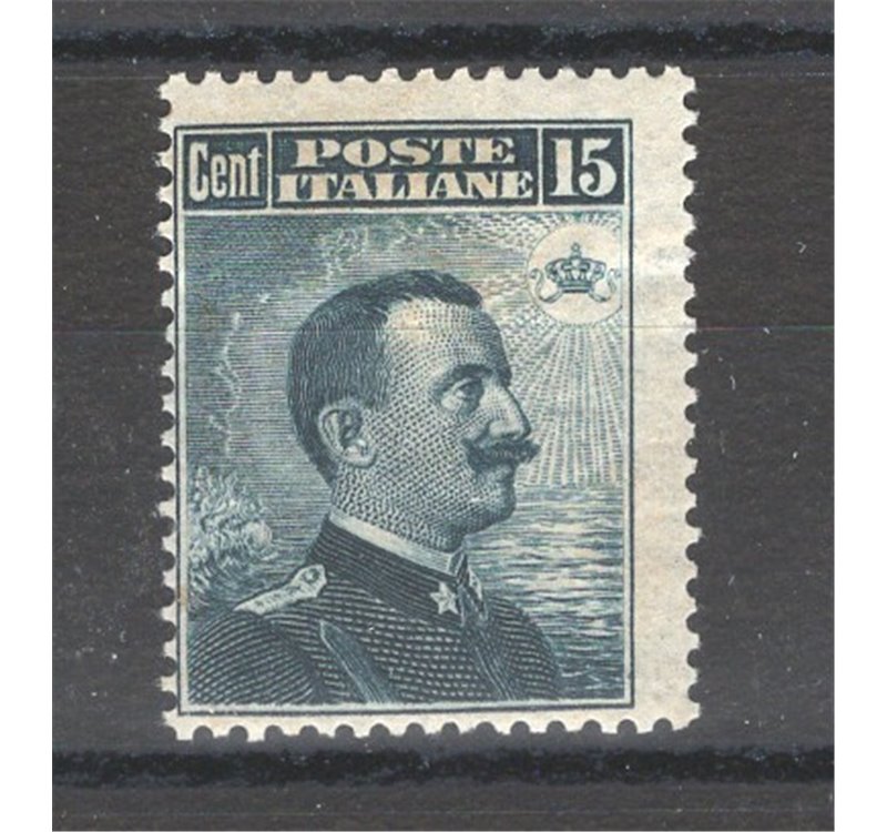 1911 - Vittorio Emanuele 15 c. grigio nero, n° 96. Cat. € 125 (**)