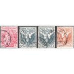 1915/16 - Pro Croce Rossa, serie n° 102/5. Cat. € 165 (U)