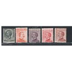 1917/20 - Vittorio Emanuele, n° 108/12. Cat. € 200 (**)