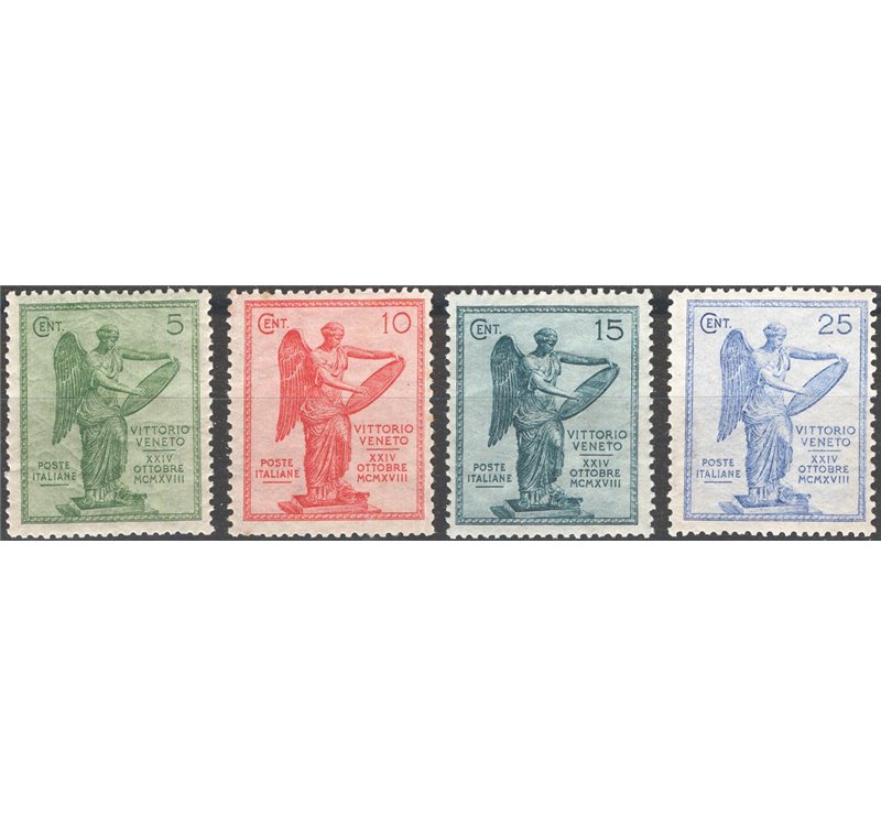1921 - Vittoria, serie n° 119/22 con ottima centratura. Cat. € 150 (**)