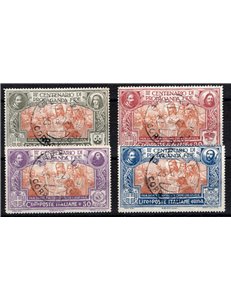 1923 - Propaganda Fide, serie n° 131/34. Cert.: IC. Cat. € 1.600 (U)