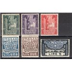 1923 - Marcia su Roma, serie n° 141/46 con ottima centratura. Cert.: Biondi. Cat. € 1.050 (**)