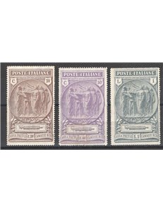 1923 - Camicie Nere, serie n° 147/49. Cert.: IC. Cat. € 400 (**)