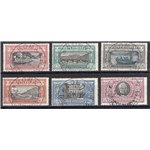 1923 - Manzoni, serie n° 151/56 con annulli originali di Roma del 30/12/1923 in data di validità. Cert.: IC.  Cat. € 9.000 (U)