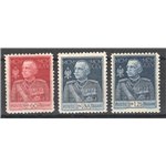 1925/26 - Giubileo dent. 11, serie n° 189/91 con ottima centratura. Cert.: IC. Cert.: Biondi. Cat. € 2.400 (**)