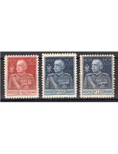 1925/26 - Giubileo dent. 11, serie n° 189/91. Cert.: IC. Cat. € 600 (**)