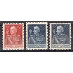 1925/26 - Giubileo dent. 11, serie n° 189/91. Cert.: IC. Cat. € 600 (**)