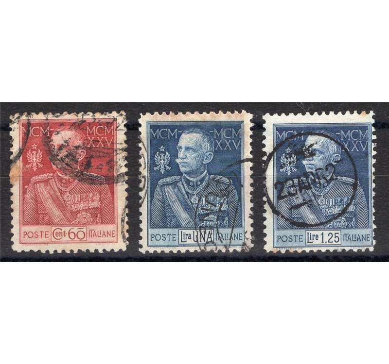 1925/26 - Giubileo dent. 11, serie n° 189/91. Cert.: IC. Cat. € 240 (U)