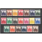 1926 - S. Francesco la serie completa delle 20 prove di colore. Cert.: IC