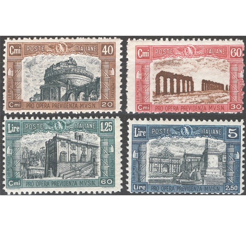 1926 - Milizia I, serie n° 206/09. Cat. € 55 (**)