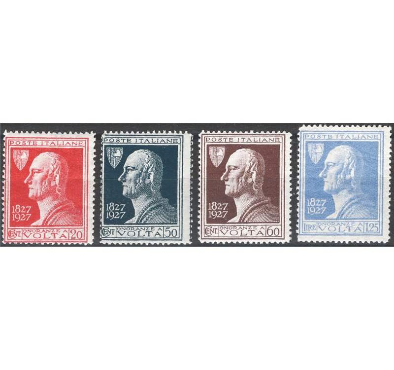 1927 - Volta, serie n° 210/13. Cat. € 75 (**)