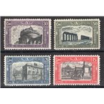 1928 - Milizia II, serie n° 220/23 con ottima centratura. Cert.: Biondi. Cat. € 900 (**)