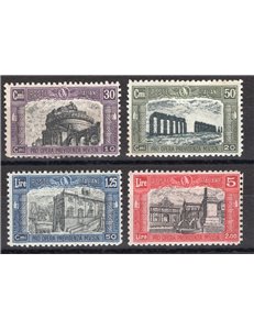 1928 - Milizia II, serie n° 220/23. Cert.: IC. Cat. € 450 (**)
