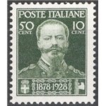 1929 - 50° Anniv. della Morte di Vittorio Emanuele II, n° 239 con ottima centratura. Cat. € 100 (**)