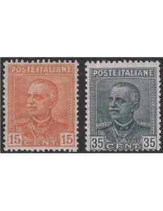 1929 - Tipo Giubileo, serie n° 240/41. Cat. € 45 (U)