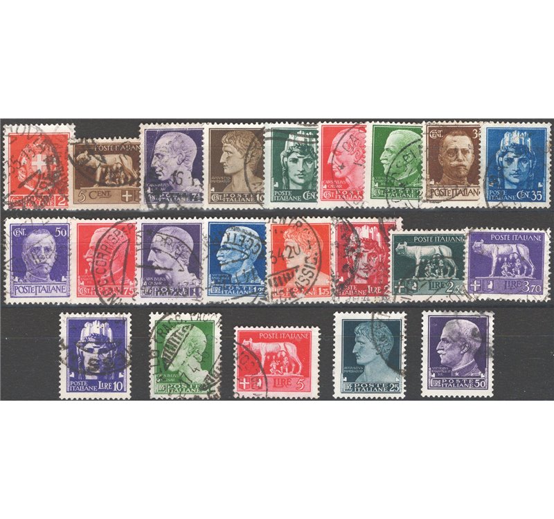 1929 - Imperiale, serie n° 242A/61. Cat. € 115 (U)