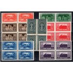 1929 - Montecassino, serie n° 263/68 in quartina. Cert.: Biondi. Cat. € 650 (**)
