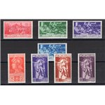 1930 - Ferrucci, serie n° 276/80 + P.A. 18/20. Cat. € 210 (**)