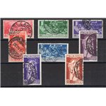 1930 - Ferrucci, serie n° 276/80 + P.A. 18/20. Cert.: IC. Cat. € 380 (U)
