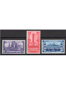 1931 - Accademia Navale, n° 300/02. Cert.: Biondi. Cat. € 240 (**)