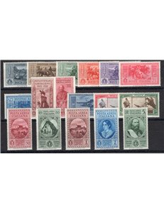 1932 - Garibaldi, serie n° 315/24 + P.A. 32/38. Cert.: IC. Cat. € 825 (**)
