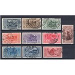 1932 - Garibaldi, serie n° 315/24 + P.A. 32/38. Cert.: Biondi. Cat. € 525 (U)