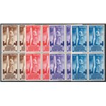 1932 - Universiadi, serie n° 341/44 in quartina. Cat. € 130 (**)