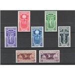 1933 - Anno Santo, serie n° 345/49 + P.A. 54/55. Cat. € 175 (**)