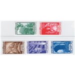 1935 - Milizia IV, serie n° 380/83 + P.A. 89. Cat. € 160 (**)