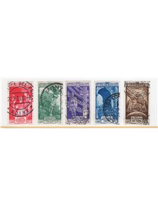 1935 - Milizia IV, serie n° 380/83 + P.A. 89. Cat. € 180 (U)