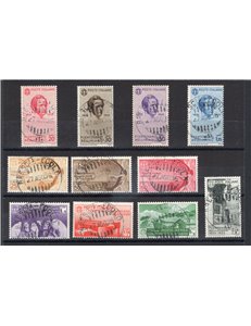 1935 - Bellini, serie n° 388/93 + P.A. 90/94. Cert.: IC. Cat. € 2.250 (U)
