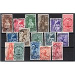 1937 - Colonie Estive, serie n° 406/15 + P.A. 100/5 con annulli originali in data. Cert.: IC. Cat. € 3.175 (U)