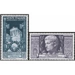 1937 - Augusto, serie n° 416/25 + P.A. 106/10. Cert.: Biondi. Cat. € 900 (**)