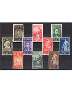 1937 - Uomini Illustri, serie n° 426/35. Cat. € 200 (**)