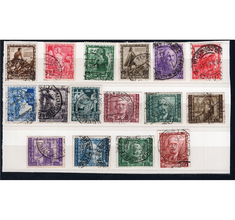 1938 - Impero, serie n° 439/48 + P.A. 111/16. Firm.: Chia. Cert.: IC. Cat. € 335 (U)