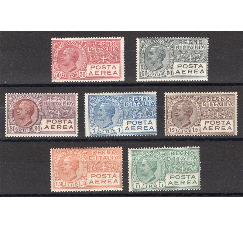 1926/28 - P.A. Vittorio Emanuele, serie n° 2A/7. Cert.: IC. Cat. € 500 (**)