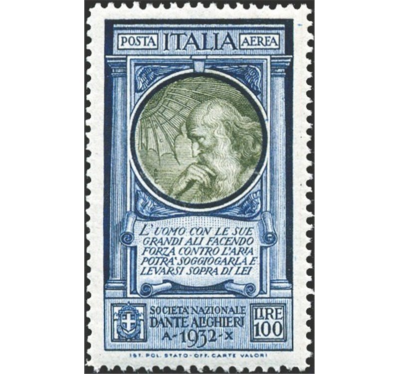 1932 - P.A. Dante 100 £, n° 41 con ottima centratura. Cert.: Biondi. Cat. € 330 (**)